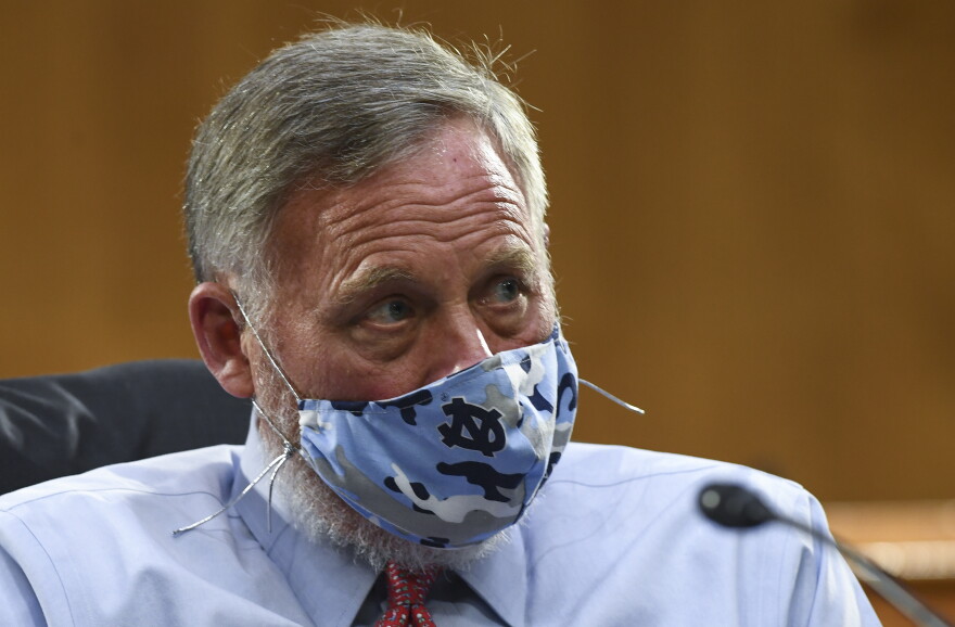 Sen. Richard Burr, R-N.C., listens to testimony before the Senate Committee for Health, Education, Labor, and Pensions hearing, Tuesday, May 12, 2020 on Capitol Hill in Washington.
