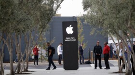 An exterior view of Apple's new visitor center during an announcement of new products Sept. 12, 2017, in Cupertino, Calif. (Marcio Jose Sanchez/AP)