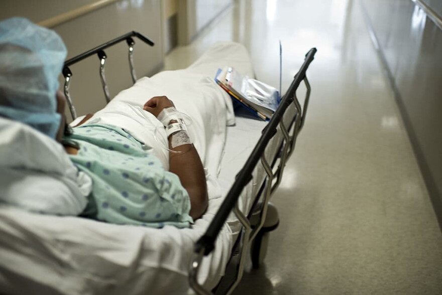 A donor is wheeled to an operating room for a kidney transplant at Johns Hopkins Hospital June 26, 2012 in Baltimore, Maryland. (Brendan Smialowski/AFP/Getty Images)
