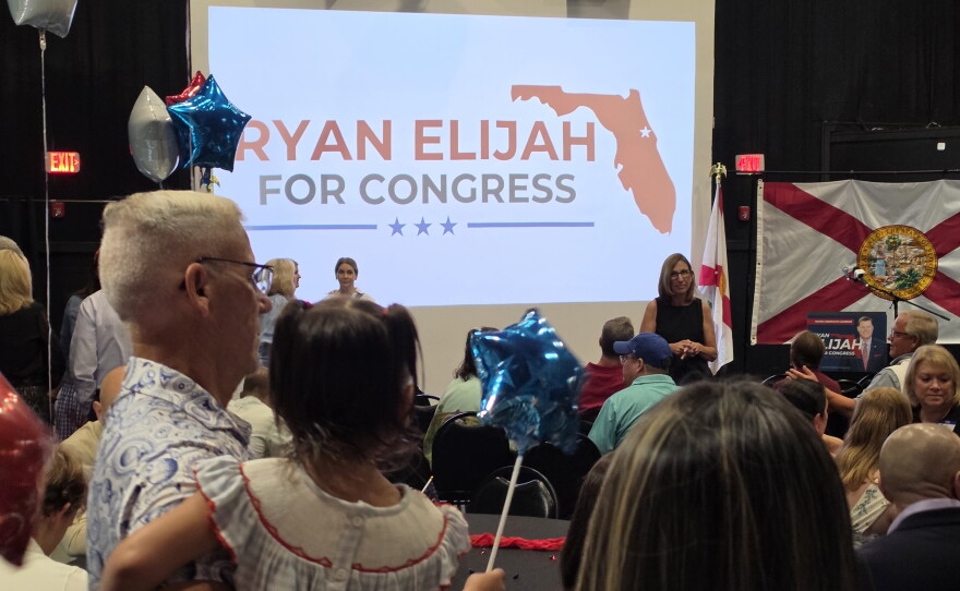 Former Fox35 anchor Ryan Elijah is challenging incumbent Cory Mills in Florida's CD-7 Republican primary.