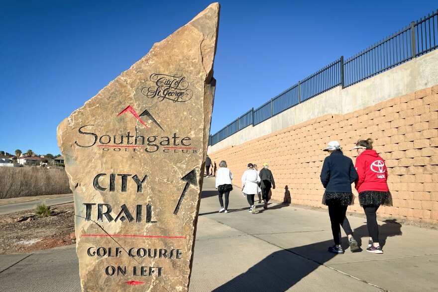 Paved trails like this one, seen Feb. 14, 2026, have become increasingly popular in St. George. The city is responding by adding more miles to its network of paths.