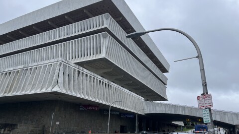 The exterior of the New York State Museum.