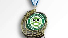 Runners pay $22 to participate the QuaRANtine Virtual 5K and receive a unique medal. Photo: Mount Dora via Facebook