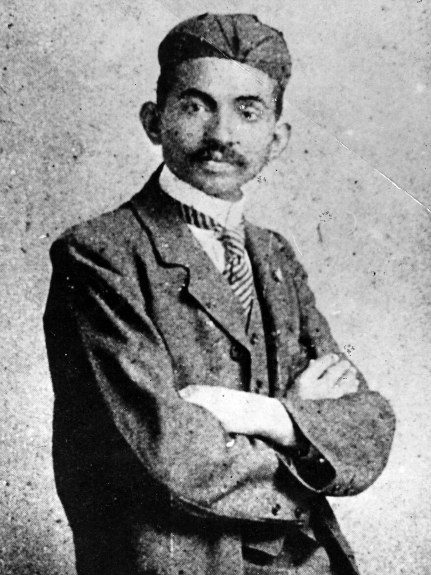 Gandhi as a young lawyer.