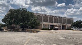 The outside of Littleton Gym at NEISD's Blossom Athletic Center.