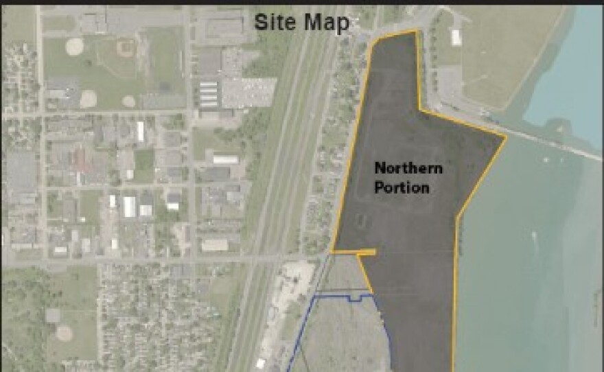 A site map of the former McLouth Steel plant.