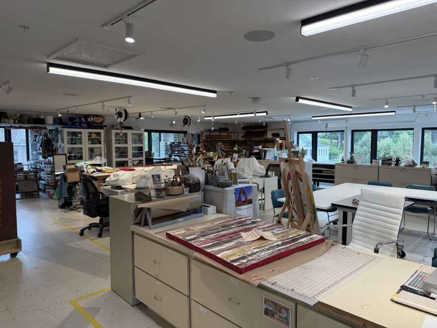 The second floor of Makers Mill, with various different areas for different artisans and their specialties.