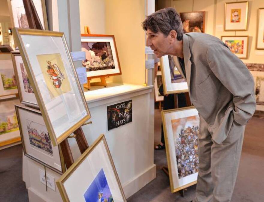 Author and poet Rich Michelson owns an art gallery in Northampton, Mass.