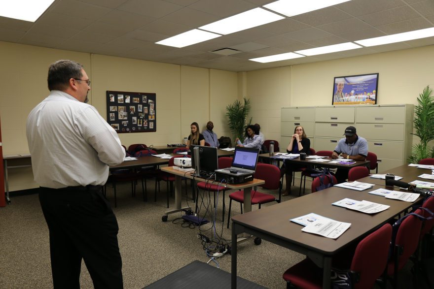 Starting a Mobile Business for Military Spouses class at Fort Jackson.