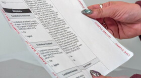 This is an image of a sample ballot for voters in NC.