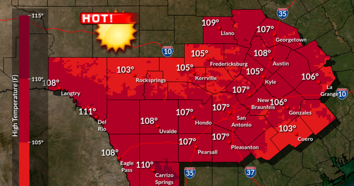 Hottest day in a decade in San Antonio is possible on Wednesday | TPR