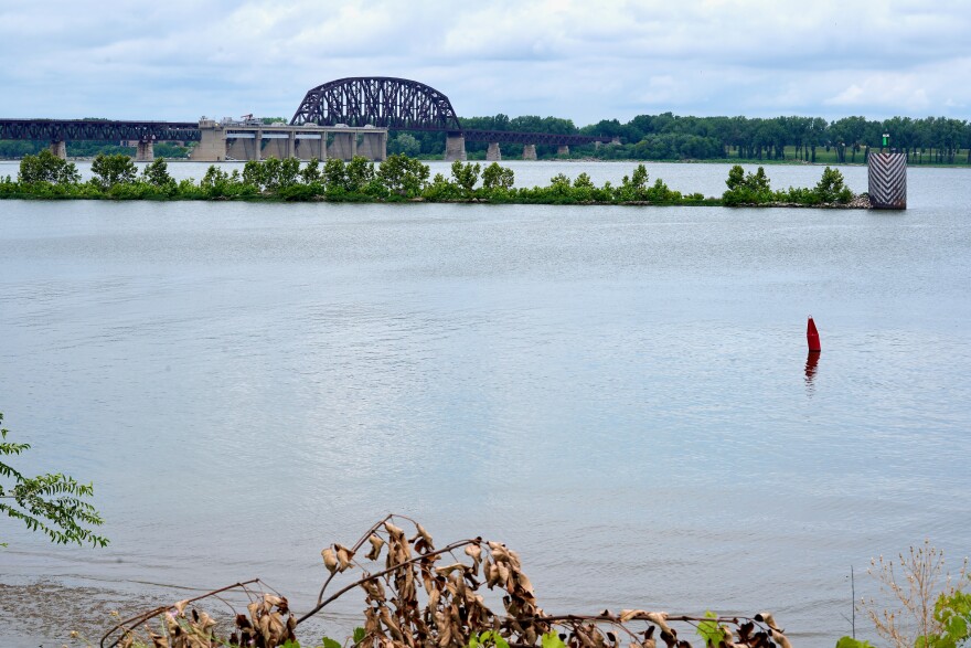 The view of the Ohio River from a forthcoming memorial to Black people whose names have largely been lost to history.