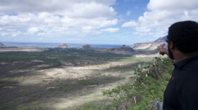 Army and Navy personnel work with the Honolulu Emergency Management Department and the Hawai’i Emergency Management Agency on emergency access through Kolekole Pass.