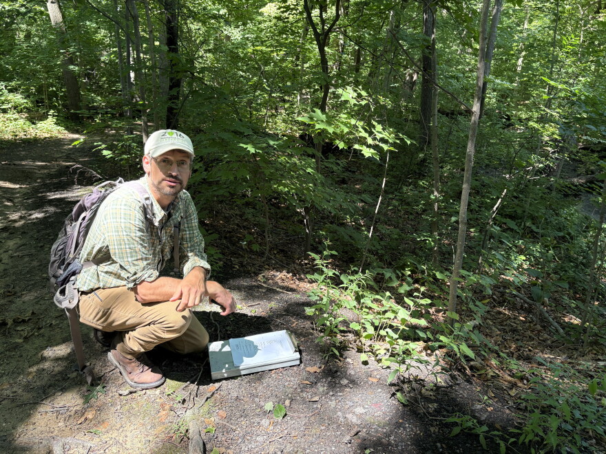 Biologist Zach Kron says SEWRPC has been surveying the splendors of Seminary Woods for decades.