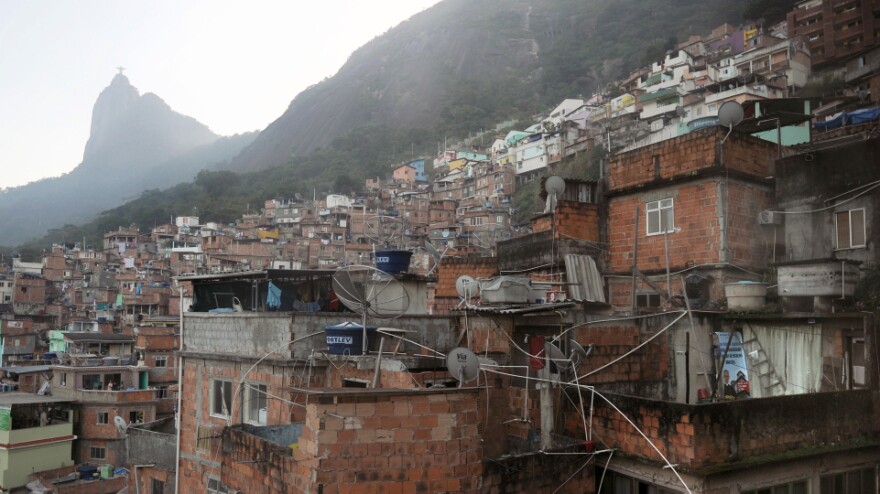 <p>Santa Marta is one of the many slums that dot the hillsides of Rio de Janeiro, Brazil. Rio, host of the World Cup in 2014 and the Olympics in 2016, is now trying to remake these slums, or <em>favelas</em>, long wracked by poverty and violence.</p>