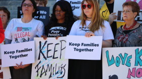 A group of activists and representatives from various organizations gathered at the steps of the Historic Capitol Tuesday to petition Florida's Congressional representatives to push for immigration policy reform. 