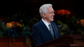 D. Todd Christofferson speaks during the morning session of the 196th Semiannual General Conference of The Church of Jesus Christ of Latter-day Saints at the Conference Center in Salt Lake City on Saturday, Oct. 3, 2026.
