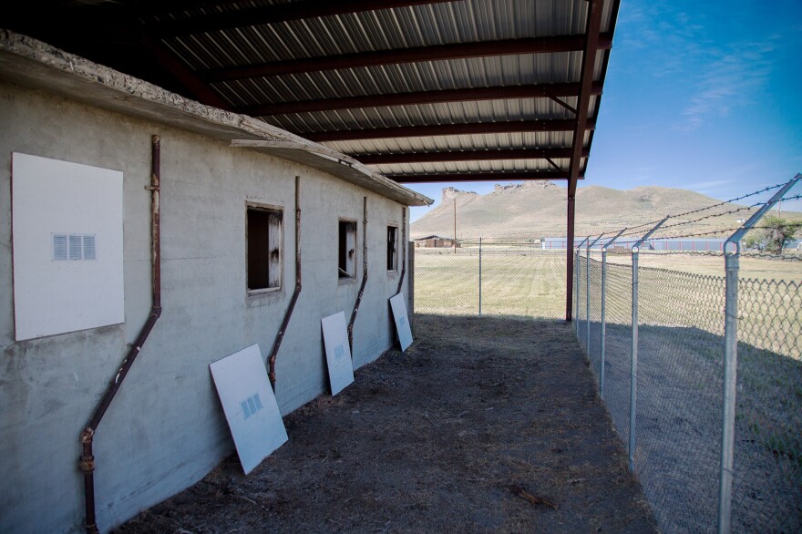 One of the few remaining structures at the Tule Lake Segregation Center, the jail, was built in 1944.