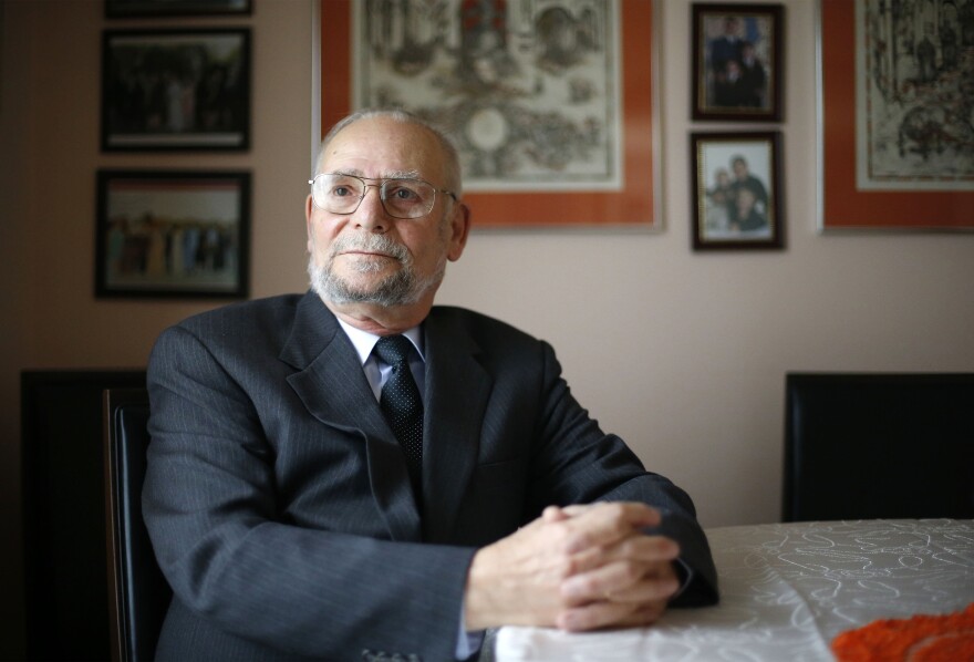 Holocaust survivor Stan “Greg” Shershnevsky at his home Tuesday, March 7, 2017. (Mark Mulville/Buffalo News)