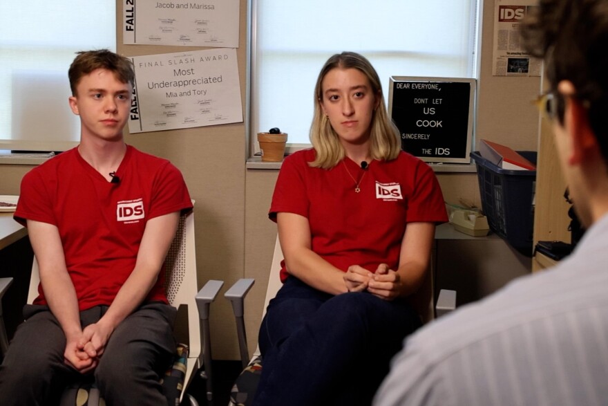 IDS Editors-in-Chief Andrew Miller and Mia Hilkowitz