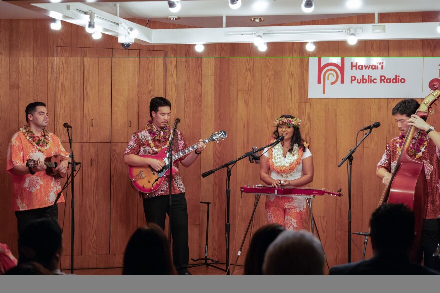 The Mālie Lyman Quartet performs live from the Atherton during the 2025 Mele Hawaiʻi Performance Series.