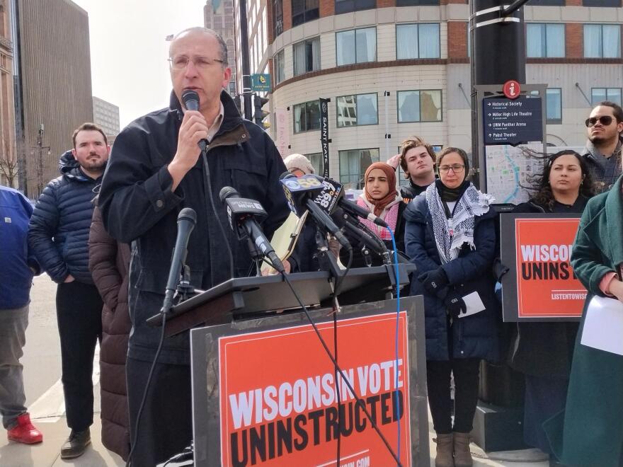 Othman Atta, Executive Director of Islamic Society of Milwaukee, was one of several other speakers at Tuesday's news conference.