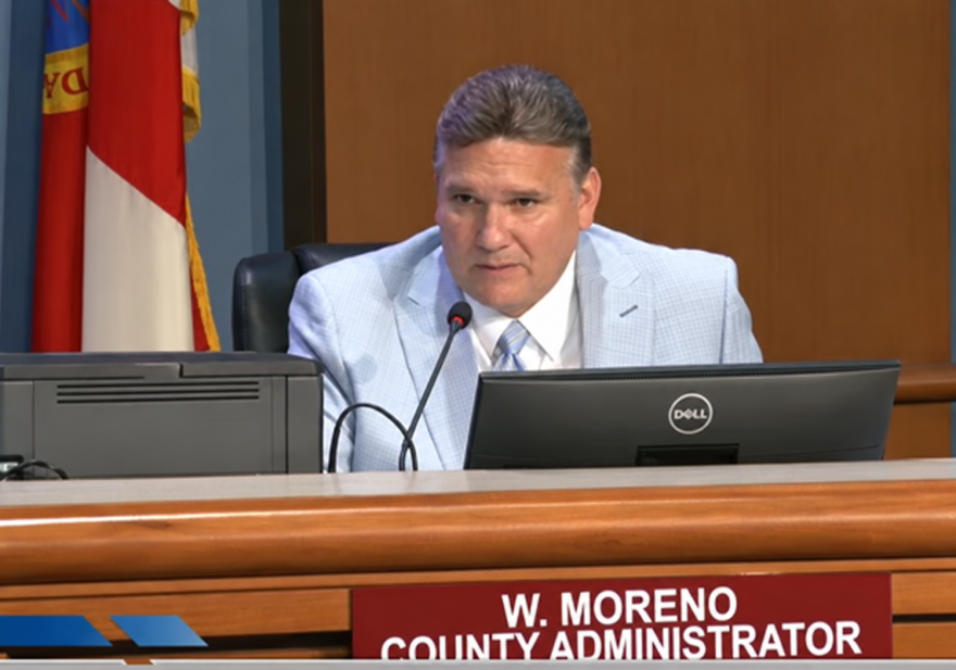 Escambia County Administrator Wes Moreno responds to Margaret Hofstetter’s concerns about Amendment 3. He said budget preparations are underway and county departments already operate with limited room for further cuts.