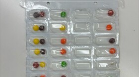 This photo taken by pharmacy technician Courtney Nunneley showcases The Drug Store’s large-scale bubble packs. Sometimes called unit-dosing packs or monthly packs, the pharmacy puts together a package of enough medications to last an entire month so patients can take their doses daily.