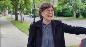 Laura Lewis will finish the remainder of Svante Myrick's vacated term after winning Tuesday's election. (Megan Zerez/WSKG)