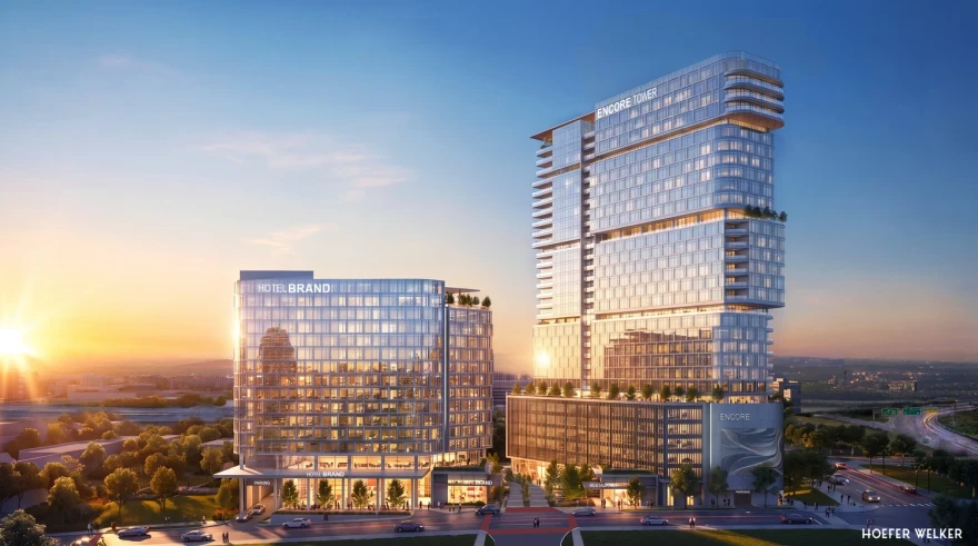 A high-rise with 386 apartments and a hotel with 282 rooms could be coming to downtown Kansas City.