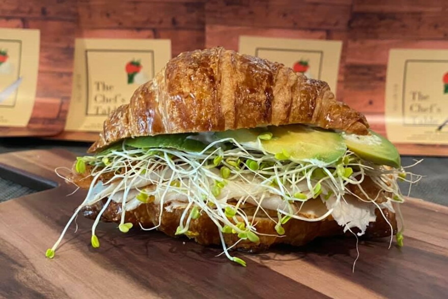 A lunch special sandwich at new downtown restaurant The Chef's Table.