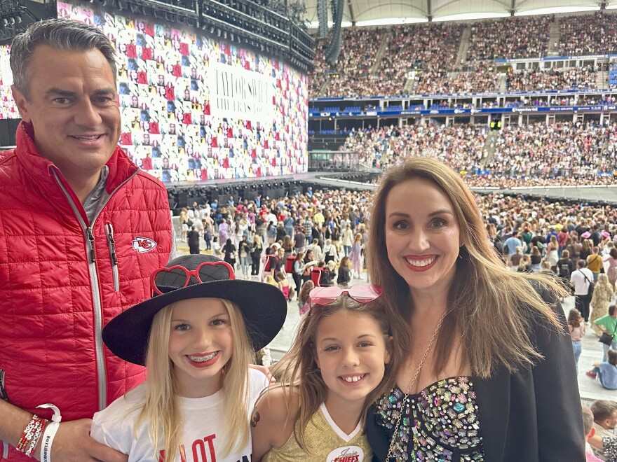 Although Kevin Yoder said the best music comes from the '80s and '90s, he isn't ashamed to say he's a "Swiftie." He attended Taylor Swift's concert with his wife and two daughters.