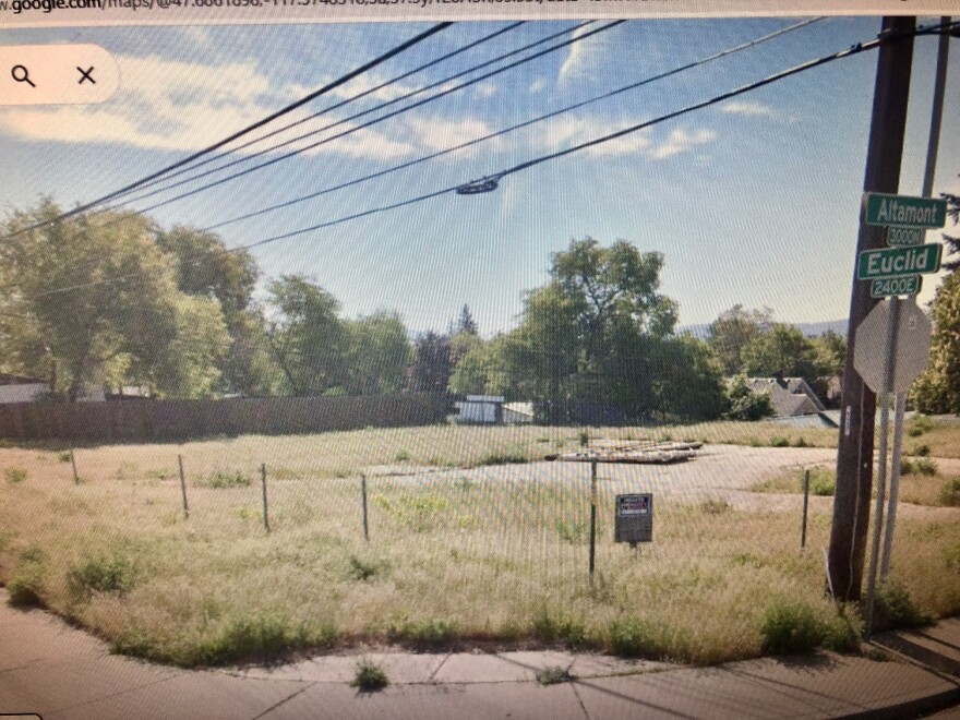 This is a photo of one of the properties offered for sale by the Spokane Regional Land Bank.