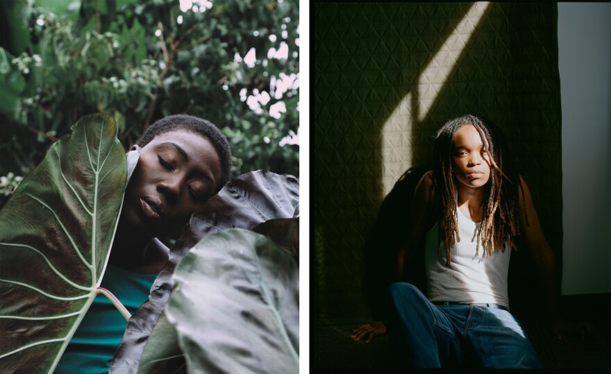 Left: portrait by: Schaun Champion Right: Portrait by Lindsey Perryman.