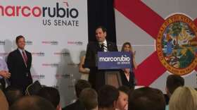 Addressing supporters in Central Florida, Marco Rubio says his presence on Capitol Hill is important for future of Supreme Court and preserving GOP-led Senate. Photo: Renata Sago