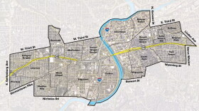 A map of the U.S. 35 study area.
