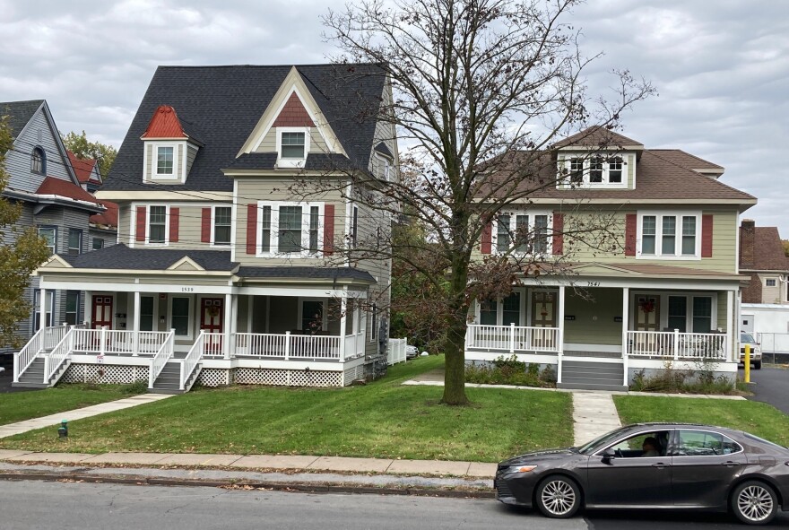 Housing Visions recently renovated these homes on E. Genesee St. as affordable homes. The company will be involved in building new infill housing on the south and west sides of the city as part of the city's Resurgent Neighborhoods Initiative.