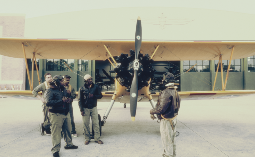 Production image from the 'Tuskegee: An Immersive Experience,' which runs Sept. 17 through 26 at the Military Aviation Museum in Virginia Beach