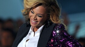 Beyonce during her performace Sunday.