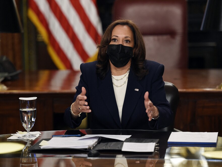 Vice President Kamala Harris participates in a roundtable discussion on Equal Pay Day at the Eisenhower Executive Office Building Ceremonial Office in Washington, D.C., on March 24, 2021. Research shows that an increase of 10% in a woman's body mass decreased her income by 6%. This wage cut comes on top of the fact that women already earn less than 20% less on average than men in the U.S.