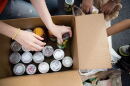 Volunteers were essential to the success of the postal food drive in Punta Gorda.