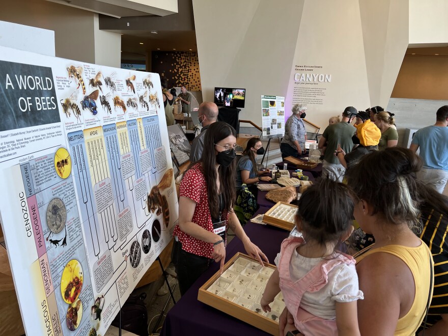 BUGfest is highly focused on engaging and educating the public with activities and posters. This is from last year's event with the USDA Bee Lab.