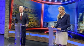 U.S. Representative Richard Neal and Independent candidate Nadia Milleron debate on WWLP on October, 21, 2026.