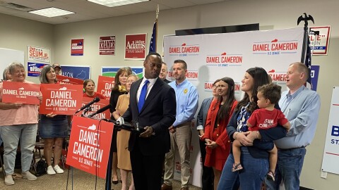 Republican Daniel Cameron said at a press conference in Louisville that he is confident he will win the GOP nomination for U.S. Senate in Kentucky, despite President Donald Trump endorsing opponent Andy Barr last week.