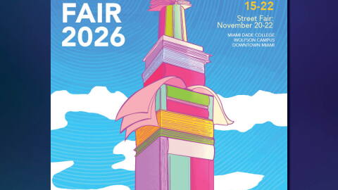 Miami Dade College's Miami Book Fair on Tuesday, October 13, 2026, unveiled its official 2026 poster, “Foundation of Learning,” created by New World School of the Arts (NWSA) student and Miami-based graphic designer Isabella Isaza. The poster reimagines Miami's historic Freedom Tower as a structure built from books, connecting two symbols of knowledge, opportunity and new beginnings.