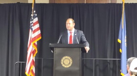 Congressman Andy Barr addressing the Richmond Chamber of Commerce