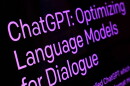 Text from the ChatGPT page of the OpenAI website is shown in this photo, in New York, Feb. 2, 2023.