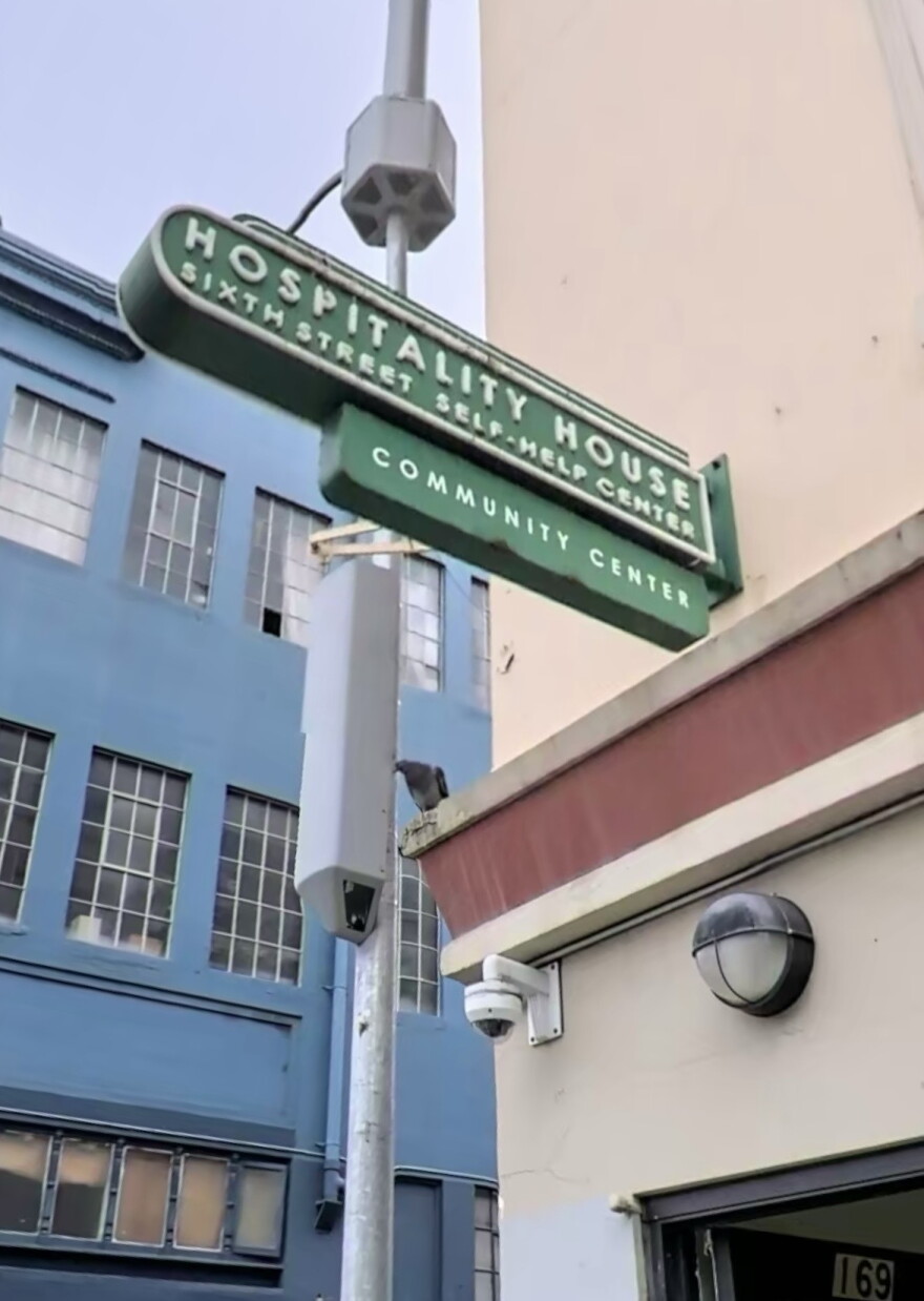 Hospitality House's Sixth Street Self-Help Center entrance. 