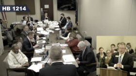 Andrew Bradley with Prosperity Indiana, a tenant advocacy group, testifies in favor of the bill.