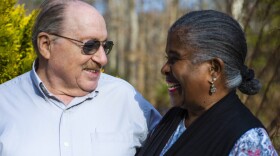 Paul Fleisher and his wife Debra are seen Monday, Dec. 5, 2022, at their home in Henrico County, Va. The Fleisher's have been married since 1975, seven years after the U.S. Supreme Court struck down laws prohibiting interracial marriage in the landmark case Loving v. Virginia.